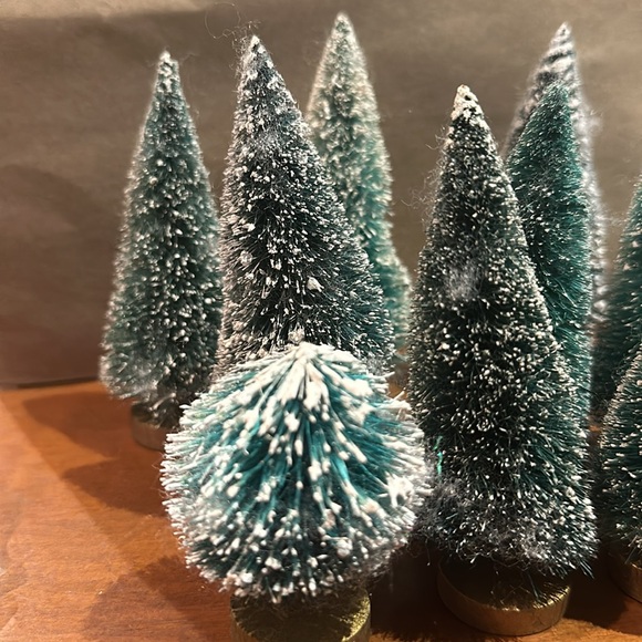 Lot of 17 pieces of bottle brush Christmas trays. - Picture 4 of 4